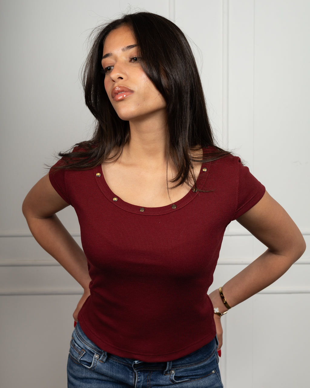 Daphne Scarlet Top